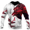 Blood Wolf Not Today & Raven 3D Over Printed Hoodie for Men and Women-ML