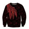 Amazing Polynesian Wing Tattoo Hoodie for Men and Women ML