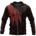 Amazing Polynesian Wing Tattoo Hoodie for Men and Women ML