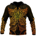 Amazing Polynesian Ray Tattoo Hoodie for Men and Women