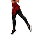 Amazing Polynesian Red Tattoo Legging & Tank top ML