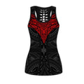 Amazing Polynesian Red Tattoo Legging & Tank top ML