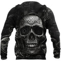 Mechanic Skull 3D All Over Printed Hoodie For Men and Women TN