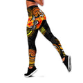 Amazing Polynesian Turtle Hibiscus Legging & Tank top-ML