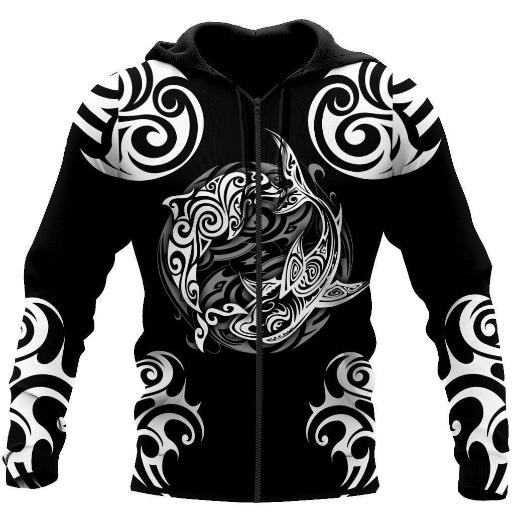 Amazing Polynesian Shark Hoodie for Men and Women