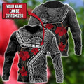 Amazing Polynesian Red Tattoo II Customize 3D All Over Printed Shirts For Men And Women