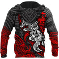 Amazing Polynesian Wolf Tattoo Unisex Hoodie ML