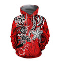 Amazing Polynesian Tribal Pattern Hoodie and Legging ML