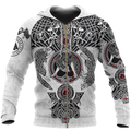 Fenrir Wolf White Hoodie - Amaze Style™-Apparel