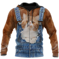 Love Cat cover Exotic Shorthair face hair 3D all over shirts