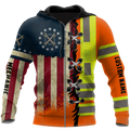 Personalized Mechanic American Flag Hoodie Shirt for Men and Women TN