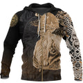 Odin Raven Hoodie Viking Gold Style